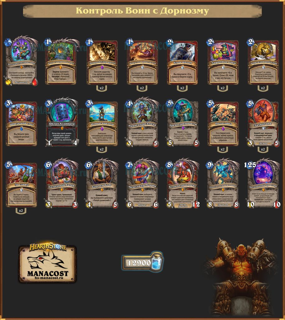 Контроль Воин с Дорнозму