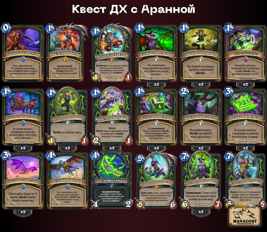 Квест ДХ с Аранной