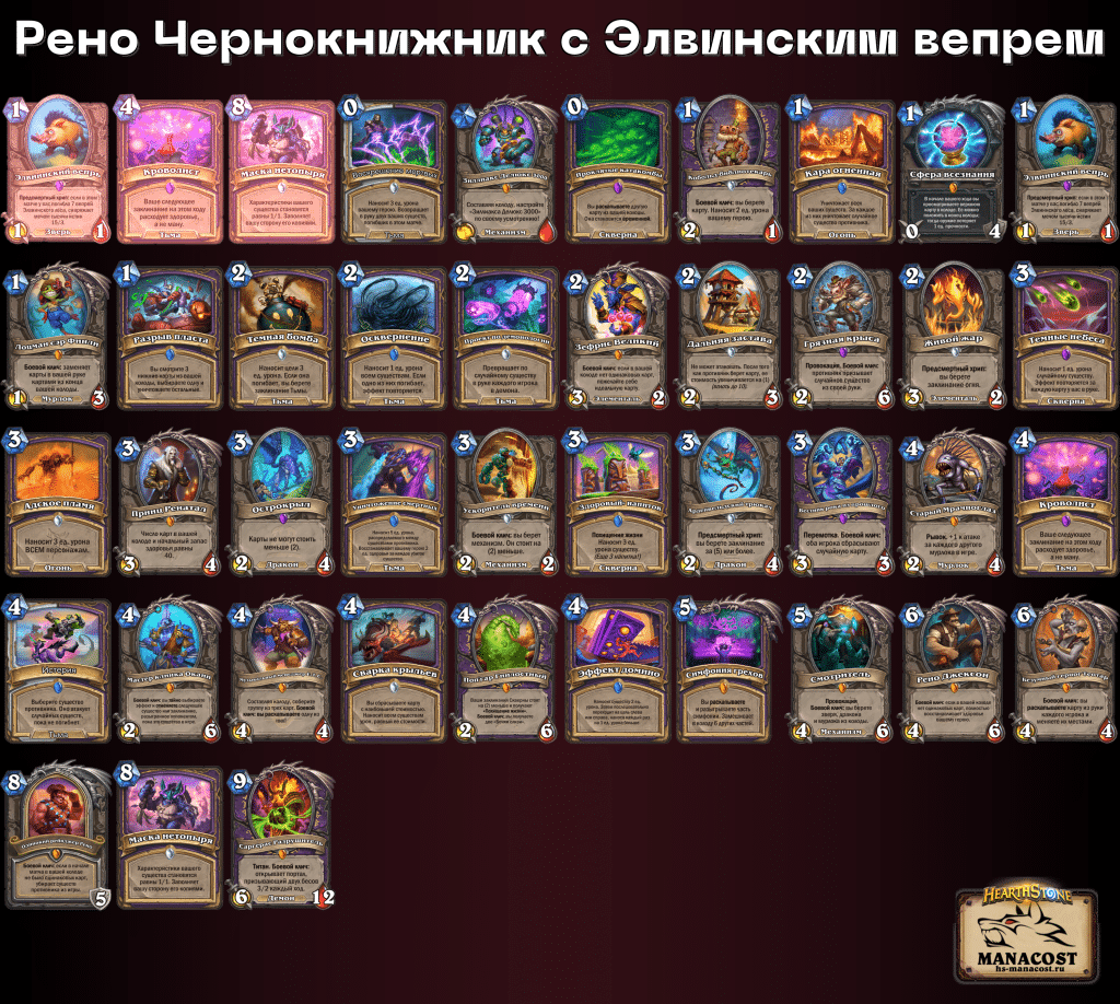 Рено Чернокнижник с Элвинским вепрем